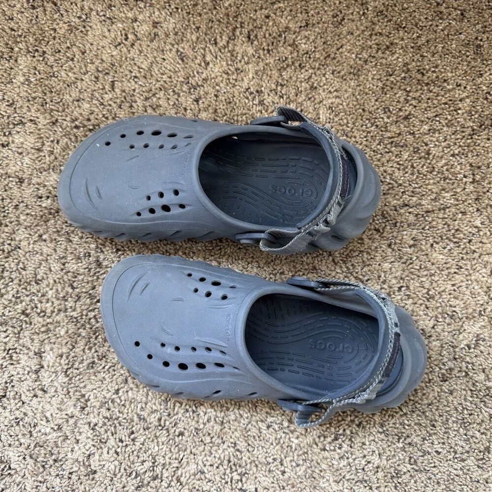 Crocs Echo Clog Womens 6 (Mens 4) Blue Comfort Casual Slip On Shoes Lug Sole - Picture 4 of 10